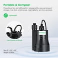thumbnail image 5 of VIVOSUN Submersible Water Sump Pump, 1/5HP 1380GPH Utility Pump, Thermoplastic Sump Pump with 10ft Cable, 5 of 7