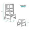 thumbnail image 6 of Fisher-Price Play Learn Laugh Step Stool by Dream On Me, Cool Grey, 6 of 6