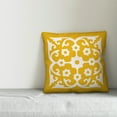 thumbnail image 2 of Creative Products Yellow and White Tile 18x18 Spun Poly Pillow, 2 of 2