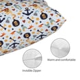 thumbnail image 3 of Yiaed Pirate Skull And Anchor Print Brushed Microfiber Envelope Pillowcases, Standard,Envelope Closure Pillow Cases(No pillow core)-16"x24", 3 of 6