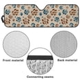 thumbnail image 6 of Yuyamidu Dog Paw Windshield Sun Shade for 2018-2024 Jeep Wrangler JL JLU & Gladiator JT, Cute Sunshades Heat Shield Car Front Window Sunshade, 6 of 7