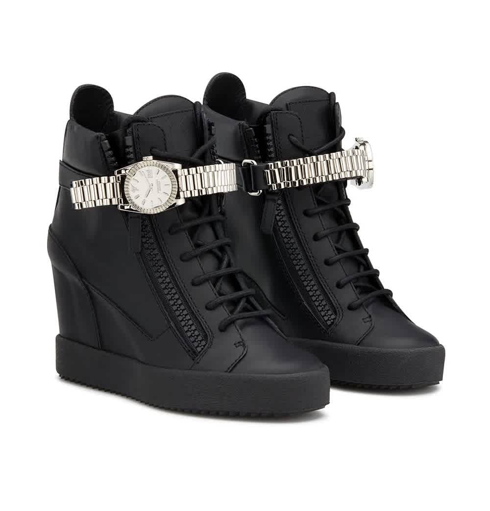 Giuseppe Zanotti Black Watch Strap Sneakers - Walmart.com
