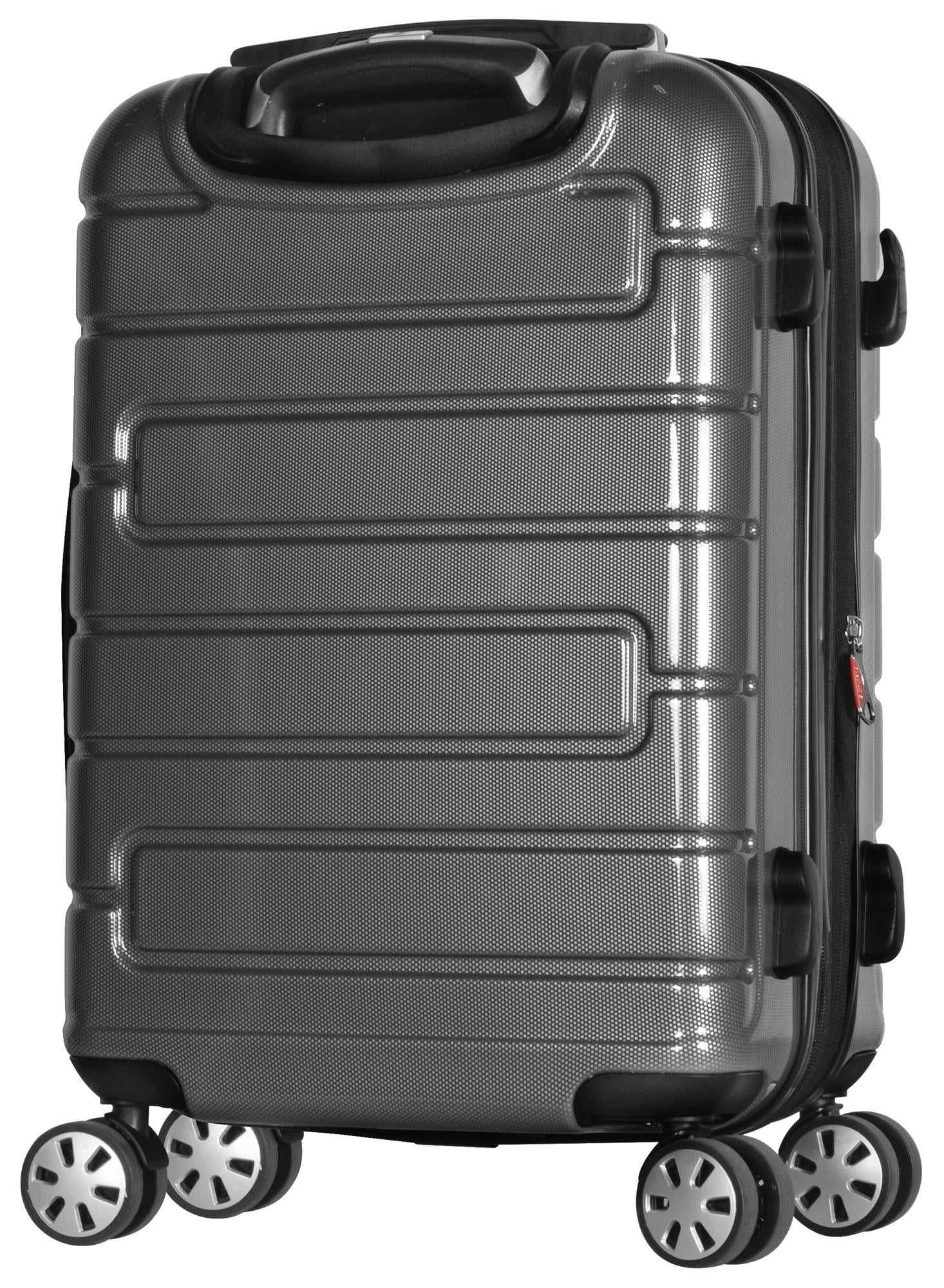 Olympia U.S.A. Nema 25-inch Luggage Expandable Lightweight Hardside Double 4 Wheel Spinner Suitcase with TSA Lock and Hidden Laptop Compartment