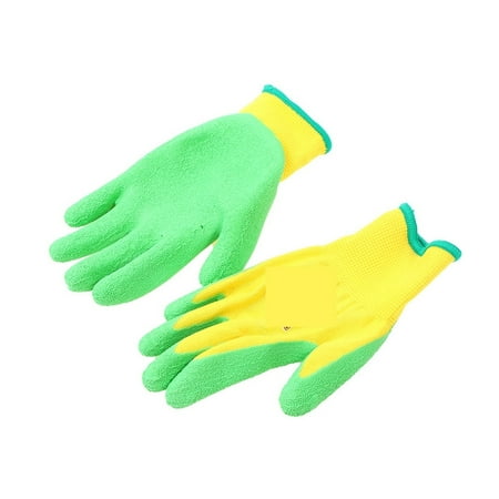 

Kids /Junior Garden Safety Rubber Coated Gloves DIY Age from Year 6 to Year 12 Durability and Dexterity