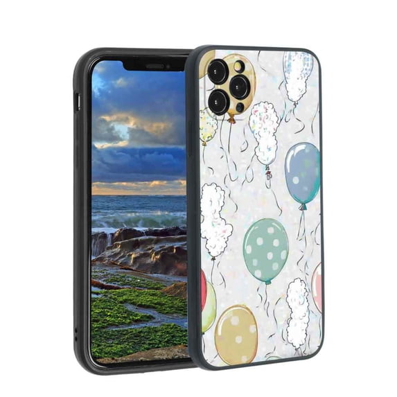 Compatible with iPhone 11 Pro Phone Case, Balloons 28 Case Men Women, Flexible Silicone Shockproof Case for iPhone 11 Pro