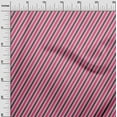 thumbnail image 2 of oneOone Cotton Poplin Fabric Diagonal Stripe Print Fabric By The Yard 56 Inches Wide, 2 of 4
