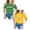 Yellow 1PCS & GN1 1PCS, variant on XEGLSBU 2 Pack Girls Shirts with Letter and Heart Printing Round Neck Short Sleeve Tee Summer Casual T Shirt (Size 8-9 Years)