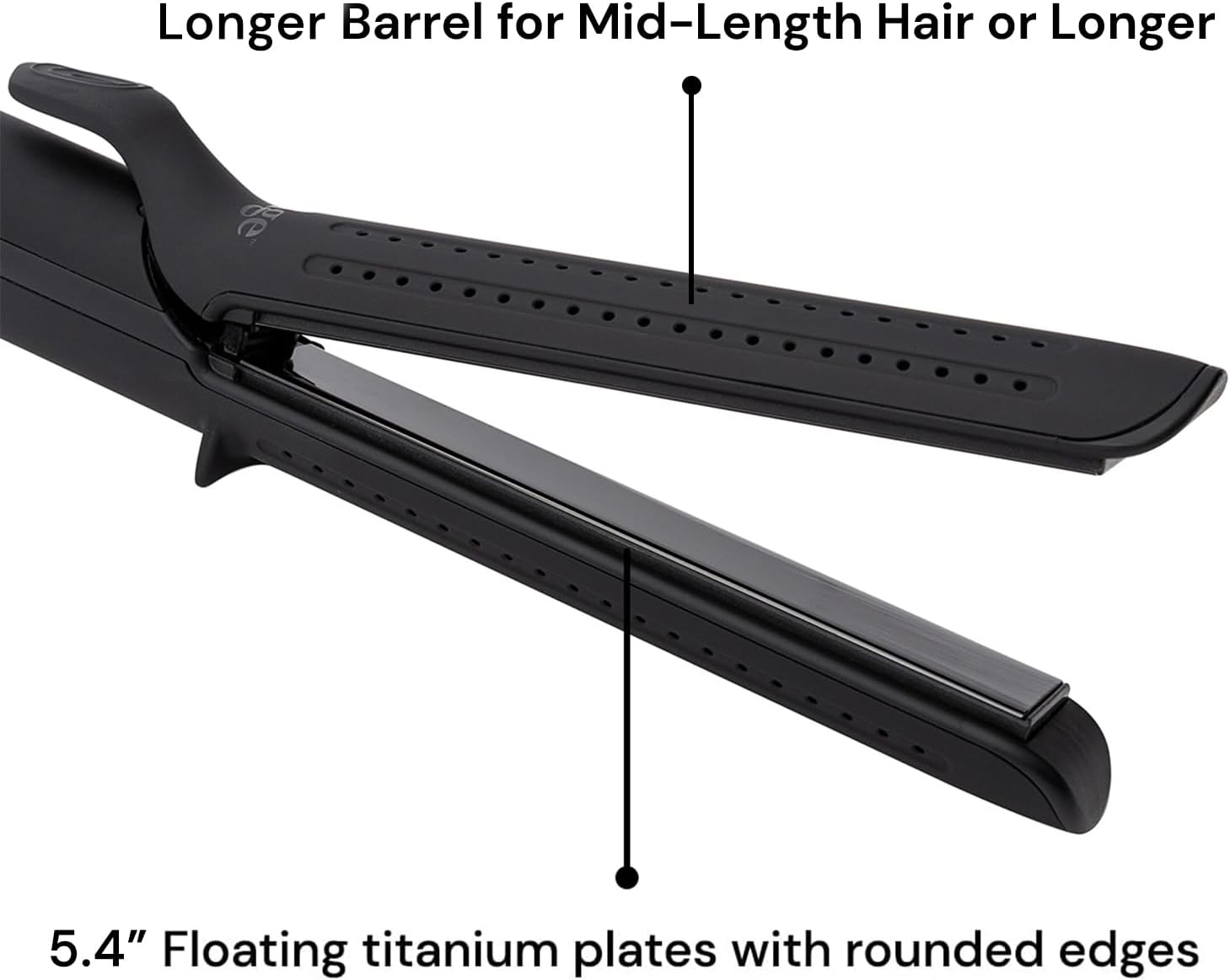 L'ange Hair Le Duo Grande 360° Airflow Styler | 2-in-1 Curling Wand & Titanium Flat Iron Hair Straightener - image 2 of 9