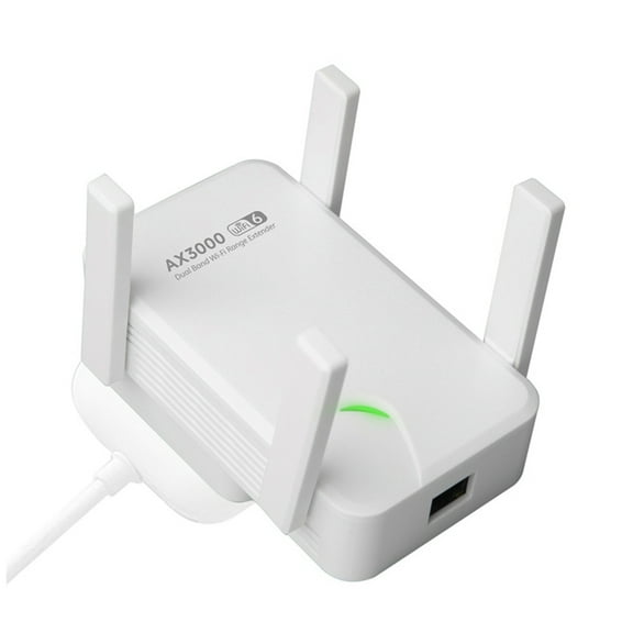 AX3000 WiFi Repeater Dual Band 2.4Ghz/5GHz Wireless Extender Wi-Fi Signal Amplifier AP Transmit US Plug