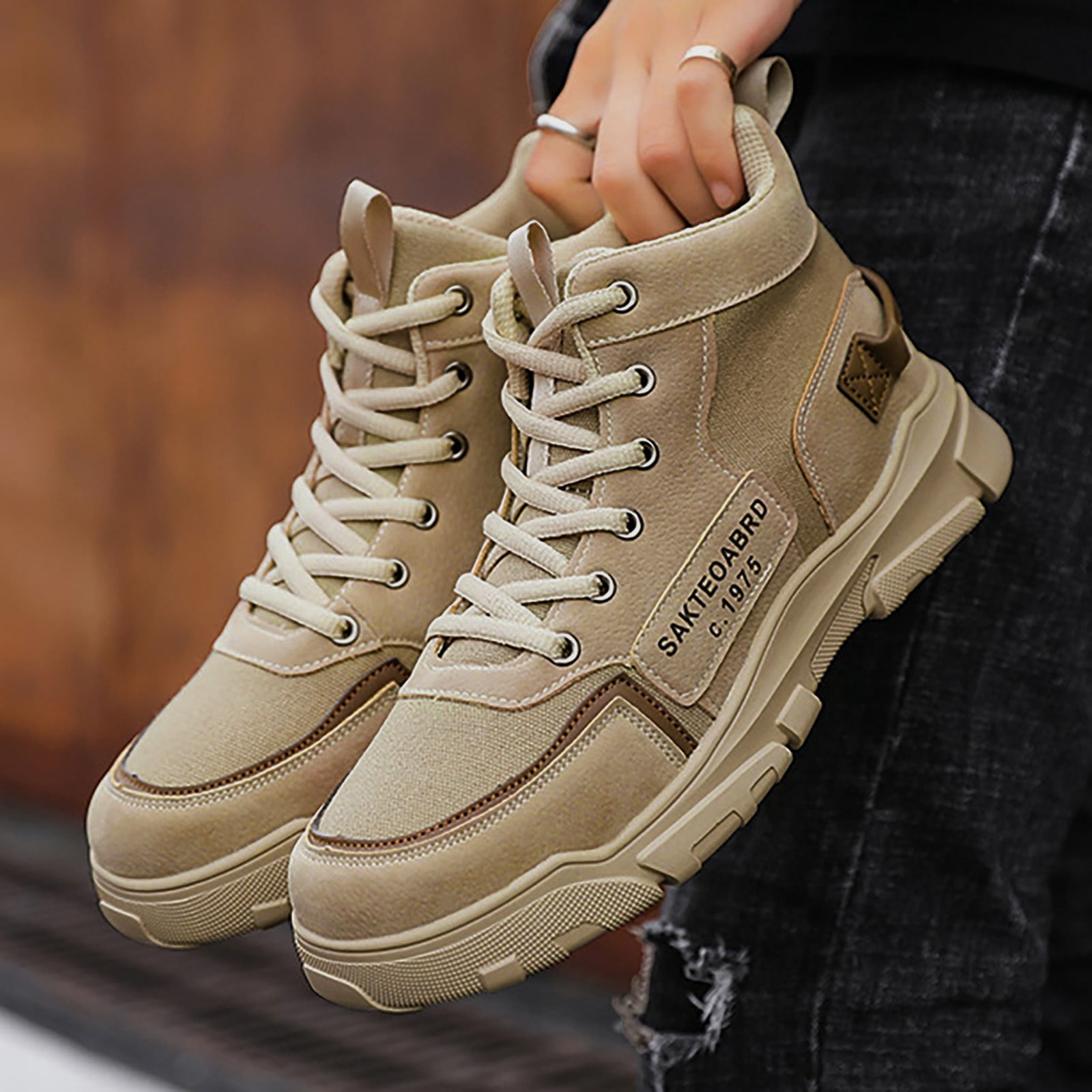 Bmisegm Fashion Style Men Breathable Comfortable Leisure Solid