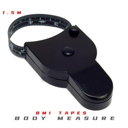 

Fancy Body Tape Measure - Automatic Telescopic Tape Measure - Retractable Measuring Tape for Body: Waist Hip Bust Arms and More Black
