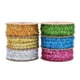 thumbnail image 4 of Xiao Hua 2 rollos de 10 yardas de cinta decorativa para árbol de Navidad, con purpurina, para colgar en bodas, cumpleaños, fiestas de Año Nuevo, decoración del hogar, color naranja., 4 of 5
