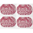 thumbnail image 3 of Pink Floral Damask Placemats by Penny's Needful Things (Oval - Set of 2), 3 of 3
