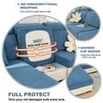thumbnail image 3 of CJC L-Shaped Sectional Sofa Cover, Stretch Couch Cushion Slipcovers, Wear-Resistant Cushion Case Replacement, 8 Colors, 3 of 9