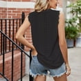 thumbnail image 5 of Royisotas Plus Size Tank Tops Black Casual Summer Sleeveless Womens Camisoles V-Neck Lace Patchwork Solid Color Cami Tops for Women, 5 of 5