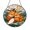 Acrylic 3.5 Inch, variant on Decorative Sleeping Foxes Stained Glass Round Window Suncatcher, Peaceful Forest Wildlife Art for Home