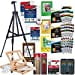 thumbnail image 3 of U.S. Art Supply 133-Piece Deluxe Ultimate Artist Painting Set with Aluminum and Wood Easels, 72 Paint Colors, 24 Acrylic, 24 Oil, 24 Watercolor, 8 Canvases, 44 Brushes, 4 Painting & Sketch Pads & More, 3 of 10