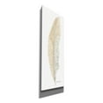 thumbnail image 2 of Epic Graffiti 'Tonal Feather I' by Cindy Jacobs, Canvas Wall Art, 20"x60", 2 of 2