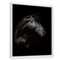 thumbnail image 3 of Designart 'Silhouette Of Horse and Woman' Farmhouse Framed Canvas Wall Art Print, 3 of 5