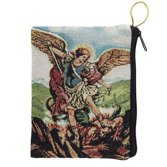 St. Michael Tapestry Rosary Bag