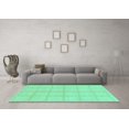 thumbnail image 3 of Ahgly Company Indoor Rectangle Solid Turquoise Blue Modern Area Rugs, 4' x 6', 3 of 4