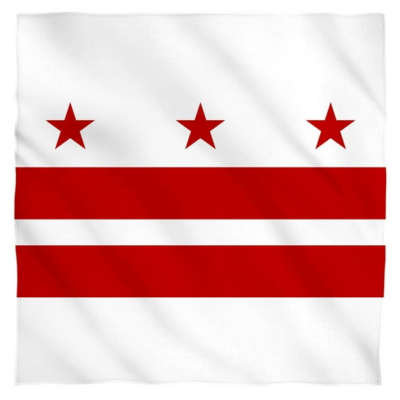 - Washington D.C. Flag - Bandana - 22" x 22"