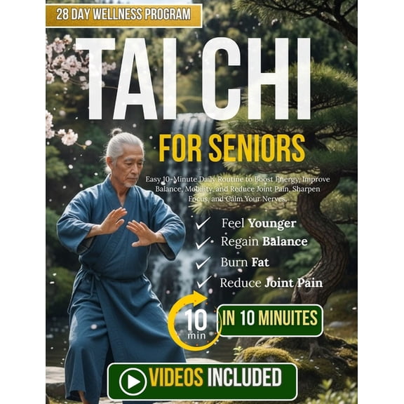Tai Chi For Seniors: Easy 10-Minute Daily Routine to Boost Energy, Improve Balance, Mobility, and Reduce Joint Pain, Sha, (Paperback)
