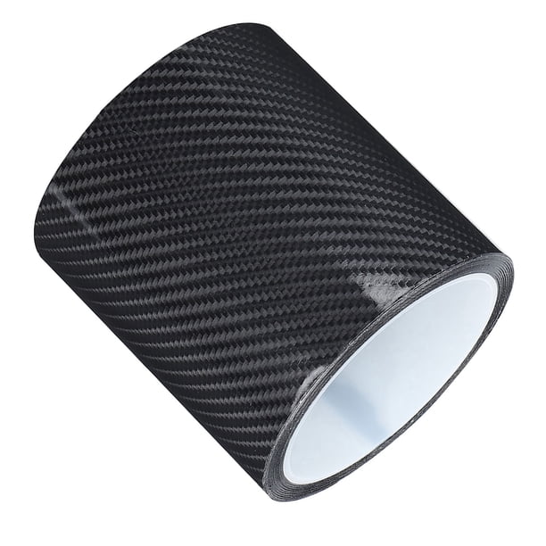 Cinta De Fibra De Carbono, Envoltura De Fibra De Carbono Negra, Película Protectora De Fibra De Carbono, Protector De Borde De Puerta De Coche, Pegatina Antiarañazos Para La