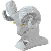 GG Grand General 48051 Chrome Ram's Head Hood Ornament, Grey
