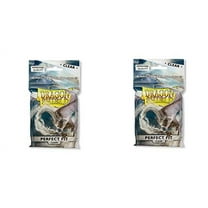 2 Packs Dragon Shield Inner Sleeve Clear Standard Size 100 ct Card Sleeves Individual Pack