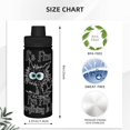 thumbnail image 4 of Estoy bien, está bien, todo está bien, botella de agua aislada de 18 oz, de acero inoxidable, novedosa, deportiva, taza portátil para viajes, gimnasios al aire libre, 4 of 5