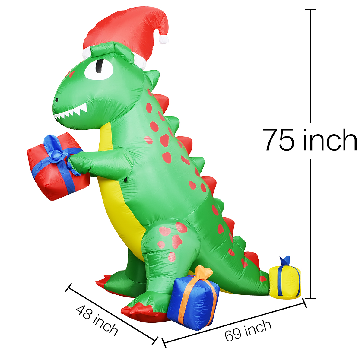Buy Doingart Christmas Inflatable Dinosaur Outdoor Decoration, 6.3ft