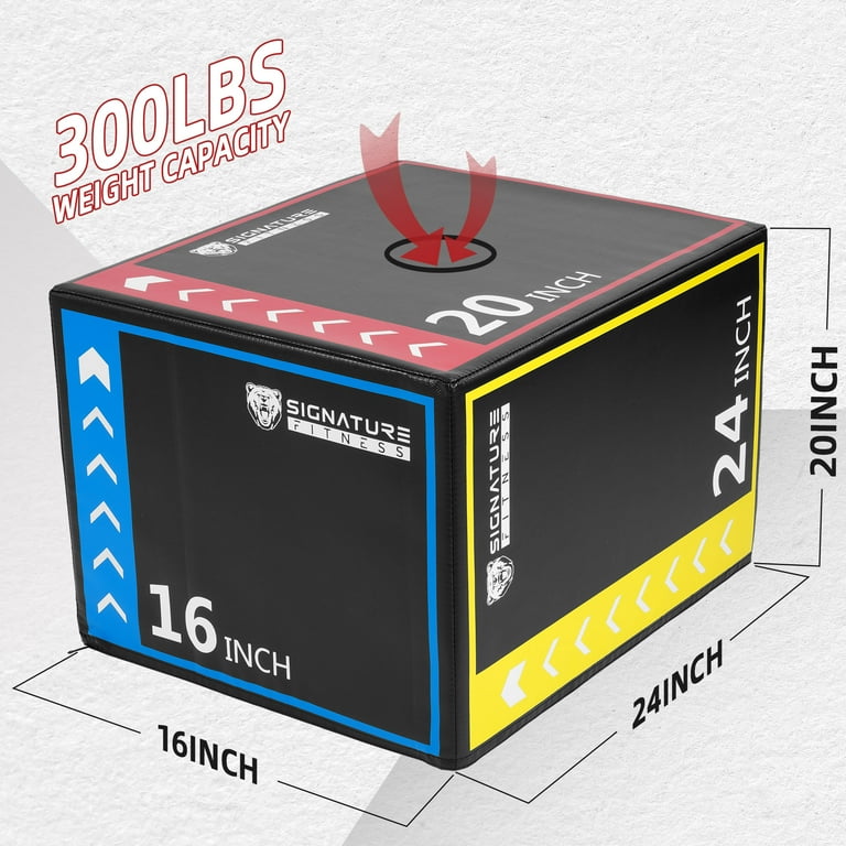 Fitvids 3-in-1 Rotatable Plyometric Jump Box, Jumping Exercise