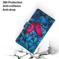 thumbnail image 2 of Allytech Wallet Phone Case for Apple iPhone 11 Pro, PU Leather Luxury Pattern Flip Cover for Girls Women Stand Cards Slots Hand Wrist Slim Shockproof Case for iPhone 11 Pro, Butterfly, 2 of 7