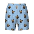 thumbnail image 4 of Lsque Mens Swim Trunks french Bulldog Face Pattern - Bathing Suit Compression Liner - Beach Swim Shorts Swimwear - (S-3XL) - Stretch Quick Dry -Medium, 4 of 9