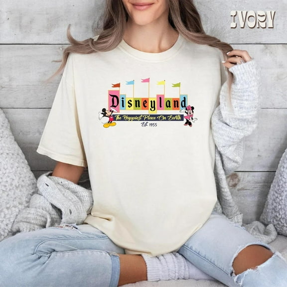 Retro Disneyland California Shirt, Disneyland Est 1955 Shirt, Disney Vacation Shirt, Mickey And Friends Shirt, Retro Walt Disney Shirt
