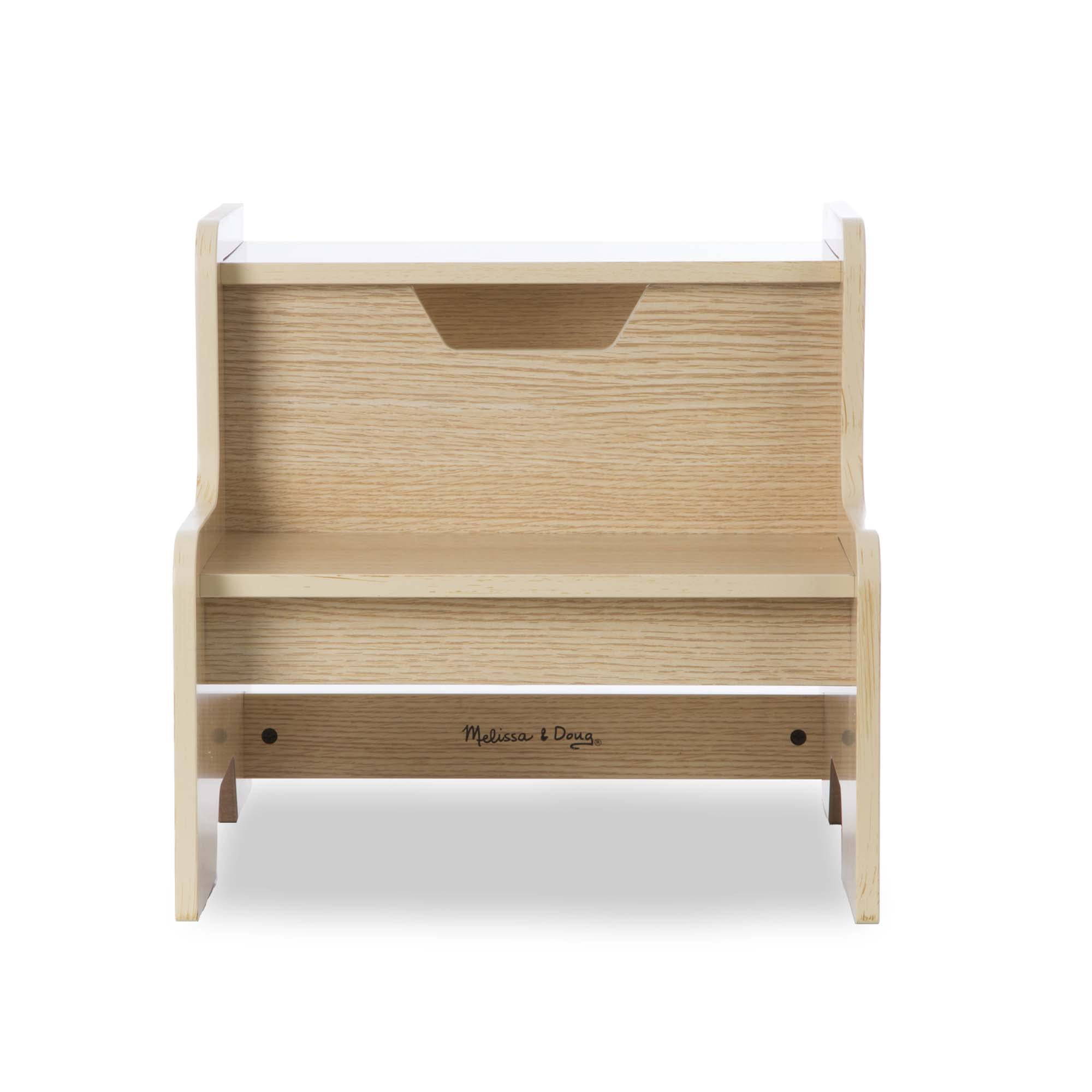 Melissa & Doug Kids Wooden Step Stool - Light Natural Finish