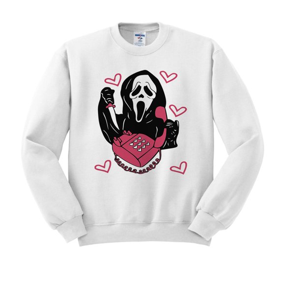 Ghost Telephone Sweatshirt Unisex Large White