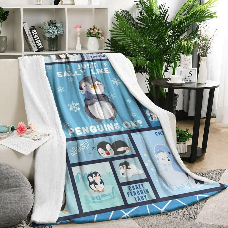 Penguin throw blanket hot sale