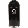 thumbnail image 2 of Witt Industries 415DTB-R Acier Récipient de Recyclage Intérieur Standard à Dessus Ouvert de 15 Gallons avec Doublure Galvanisée, Légende « Recycler », Rond, Diamètre 15 Pouces x Hauteur 35 Pouces, Noir, 2 of 4