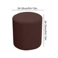 thumbnail image 3 of Qiopertar Stretch Round Stool Cover, Soft Waterproof Ottoman Slipcover with Elastic Edge, Machine Washable Protector for Vanity Bedroom Living Room, 3 of 6