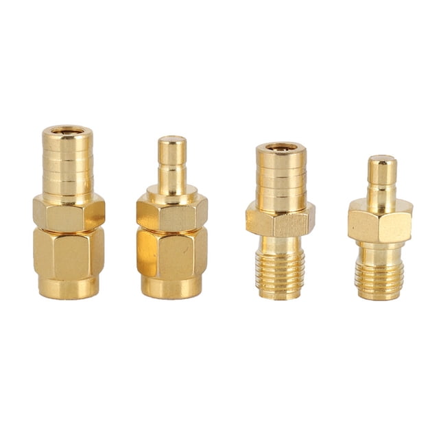 Adaptador RF de 4 tipos, adaptador SMA a conector SMB, conjunto convertidor RF para antena de radio DAB de coche.