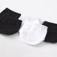 thumbnail image 4 of 5 Pairs of Cotton Half Socks Toe Topper Liner Socks Toe Cover Socks Invisible Socks for Lady (Black White Pink Grey Skin Color), 4 of 8