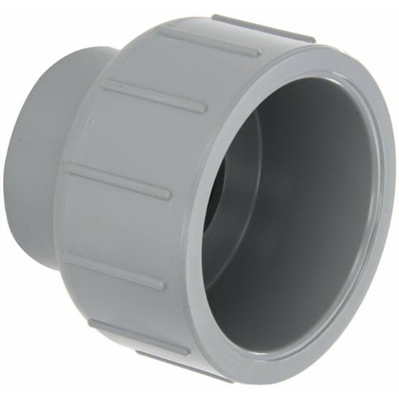 GF Piping Systems CPVC Pipe Fitting, Coupling, Schedule 80, Gray, 3" x 2" Slip Socket