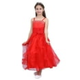 thumbnail image 2 of DPOIS Kids Girls Spaghetti Straps Wedding Bridesmaid Dress, 2 of 7