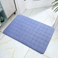 thumbnail image 4 of PYPESEEWY Warehouse Extra Soft and Absorbent Microfiber Bath Rugs Floor Tape for Rugs Bath Mat Microfiber Bathroom Rugs Washable and Dryer Safe Toilet Bath Mat U Shaped Leaf Bath Rug, 4 of 5
