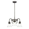 thumbnail image 1 of Maxim 26116CDOI Seafarer 3-Light Chandelier Ceiling Light, Oil Rubbed Bronze, 1 of 1