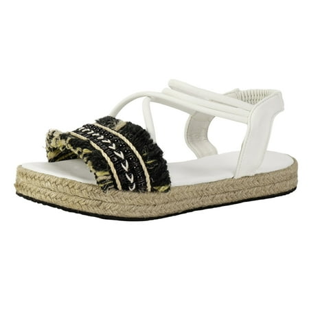 

Ladies Shoes Linen Platform Sandals Comfortable Soft Fashionable Bohemian Beach Sandals