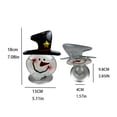 thumbnail image 2 of onlyliua ¡ ¡Ofertas Del Día Por Tiempo Limitado! Vela de Muñeco de Nieve de Navidad Utensilio de Metal Vidrio Pintado a Mano Manualidades Adornos Navideños, 2 of 3