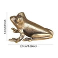 thumbnail image 3 of Solid Metal Animal Sculpture - Elegant Brass Mini Figurine for Desktop, Bookshelf & Entryway Decor - Unique Zodiac-Themed Gift for Home or Office, 3 of 6